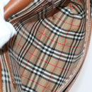 Burberrys Shoulder Bag Leather Gold Brown Auth ep6147-11