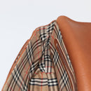 Burberrys Shoulder Bag Leather Gold Brown Auth ep6147-20