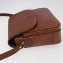Burberrys Shoulder Bag Leather Gold Brown Auth ep6147-4