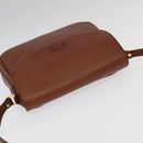 Burberrys Shoulder Bag Leather Gold Brown Auth ep6147-6