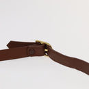 Burberrys Shoulder Bag Leather Gold Brown Auth ep6147-8