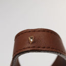 Burberrys Shoulder Bag Leather Gold Brown Auth ep6147-9