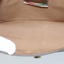 GUCCI GG Supreme Web Sherry Line Clutch Bag PVC Beige Red 89 01 031 Auth ep6161-9