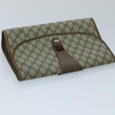 GUCCI GG Supreme Web Sherry Line Clutch Bag PVC Beige Red 89 01 031 Auth ep6161-5