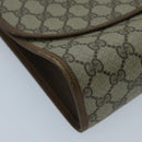 GUCCI GG Supreme Web Sherry Line Clutch Bag PVC Beige Red 89 01 031 Auth ep6161-8