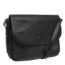 Burberrys Shoulder Bag Leather Black Auth ep6162-1