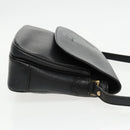 Burberrys Shoulder Bag Leather Black Auth ep6162-3