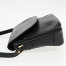 Burberrys Shoulder Bag Leather Black Auth ep6162-4