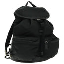 PRADA Backpack Nylon Black Silver Auth ep6168-1