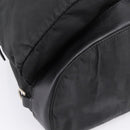 PRADA Rugzak Nylon Zwart Zilver Auth ep6168-14