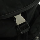 PRADA Backpack Nylon Black Silver Auth ep6168-24