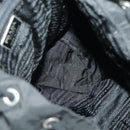 PRADA Backpack Nylon Black Silver Auth ep6168-11