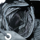 PRADA Backpack Nylon Black Silver Auth ep6168-30