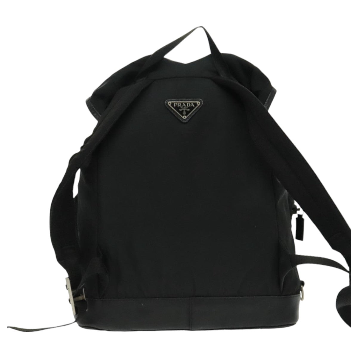 PRADA Backpack Nylon Black Silver Auth ep6168 - 0