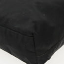 PRADA Tote Bag Nylon Black Silver Auth ep6175-15
