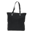 PRADA Tote Bag Nylon Black Silver Auth ep6175-2