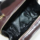 GUCCI Bamboo Vanity Pouch Enamel 2way Brown Gold 000 270 0323 Auth ep6182-19