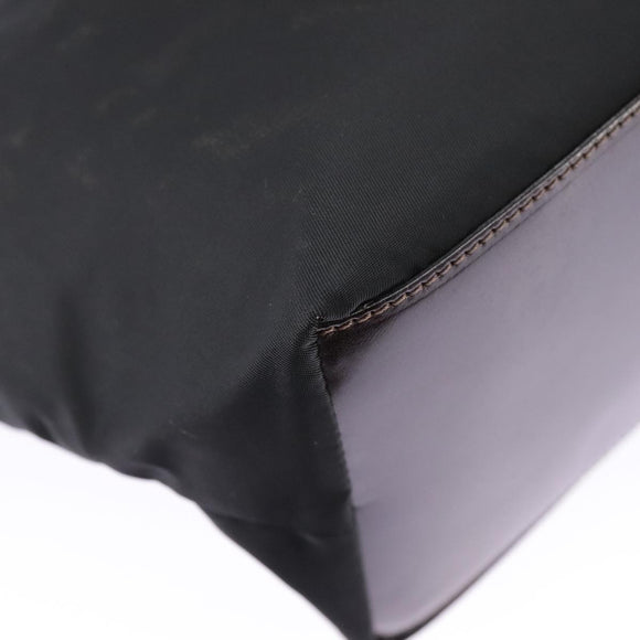 FENDI Hand Bag Nylon Black Auth ep6199