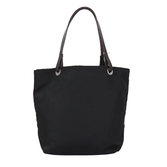 FENDI Hand Bag Nylon Black Auth ep6199