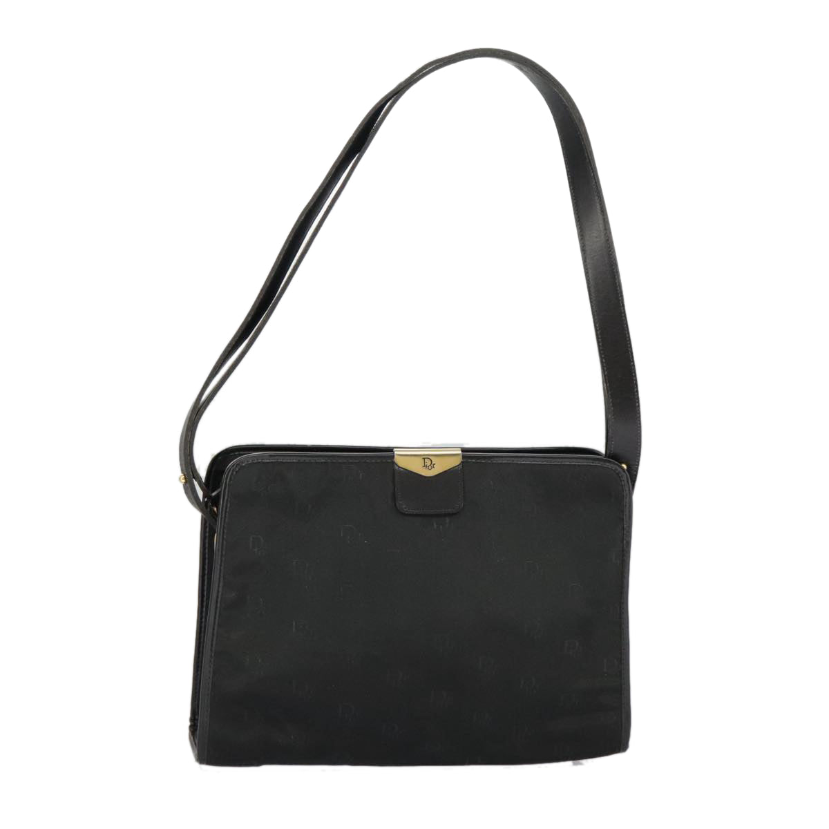 Christian Dior Shoulder Bag Nylon Black Auth ep6205