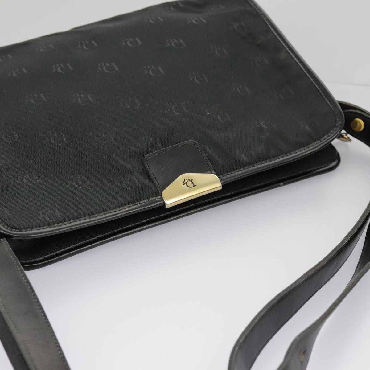 Christian Dior Shoulder Bag Nylon Black Auth ep6205