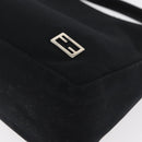 FENDI Hand Bag Nylon Black Silver Auth ep6217-15