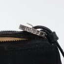 FENDI Hand Bag Nylon Black Silver Auth ep6217-9