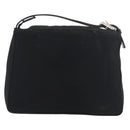 FENDI Hand Bag Nylon Black Silver Auth ep6217-2