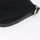 FENDI Hand Bag Nylon Black Silver Auth ep6217-7