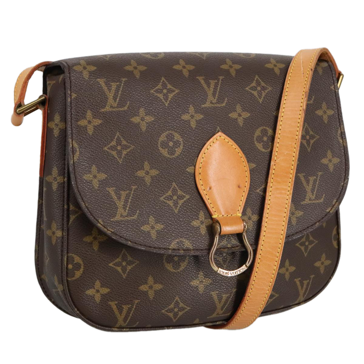 LOUIS VUITTON Monogram Saint Cloud GM Shoulder Bag M51242 LV Auth ep6219