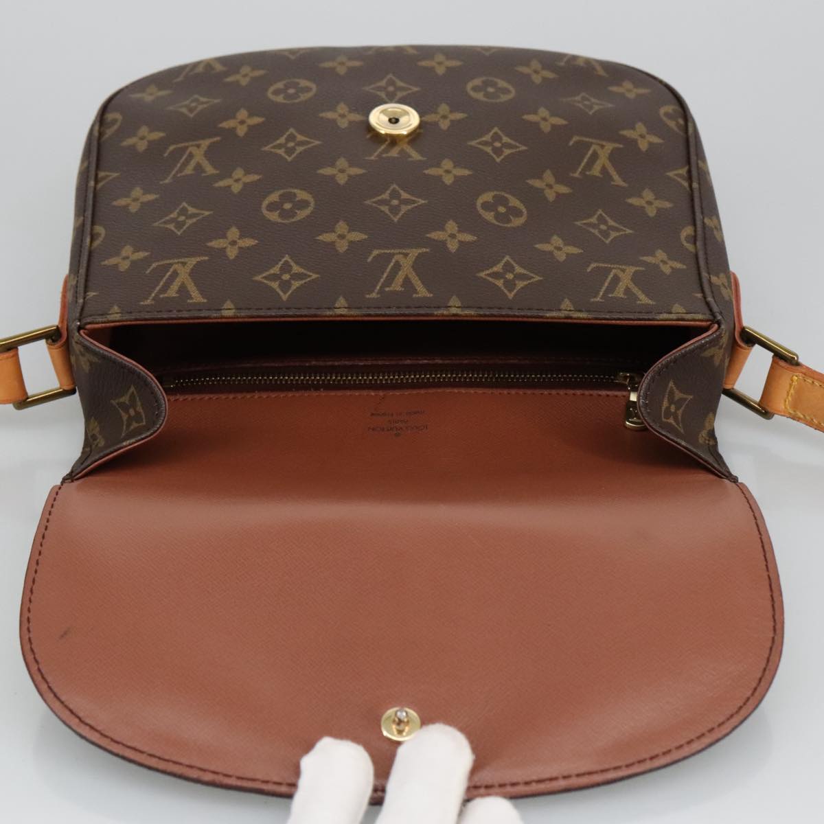 LOUIS VUITTON Monogram Saint Cloud GM Shoulder Bag M51242 LV Auth ep6219