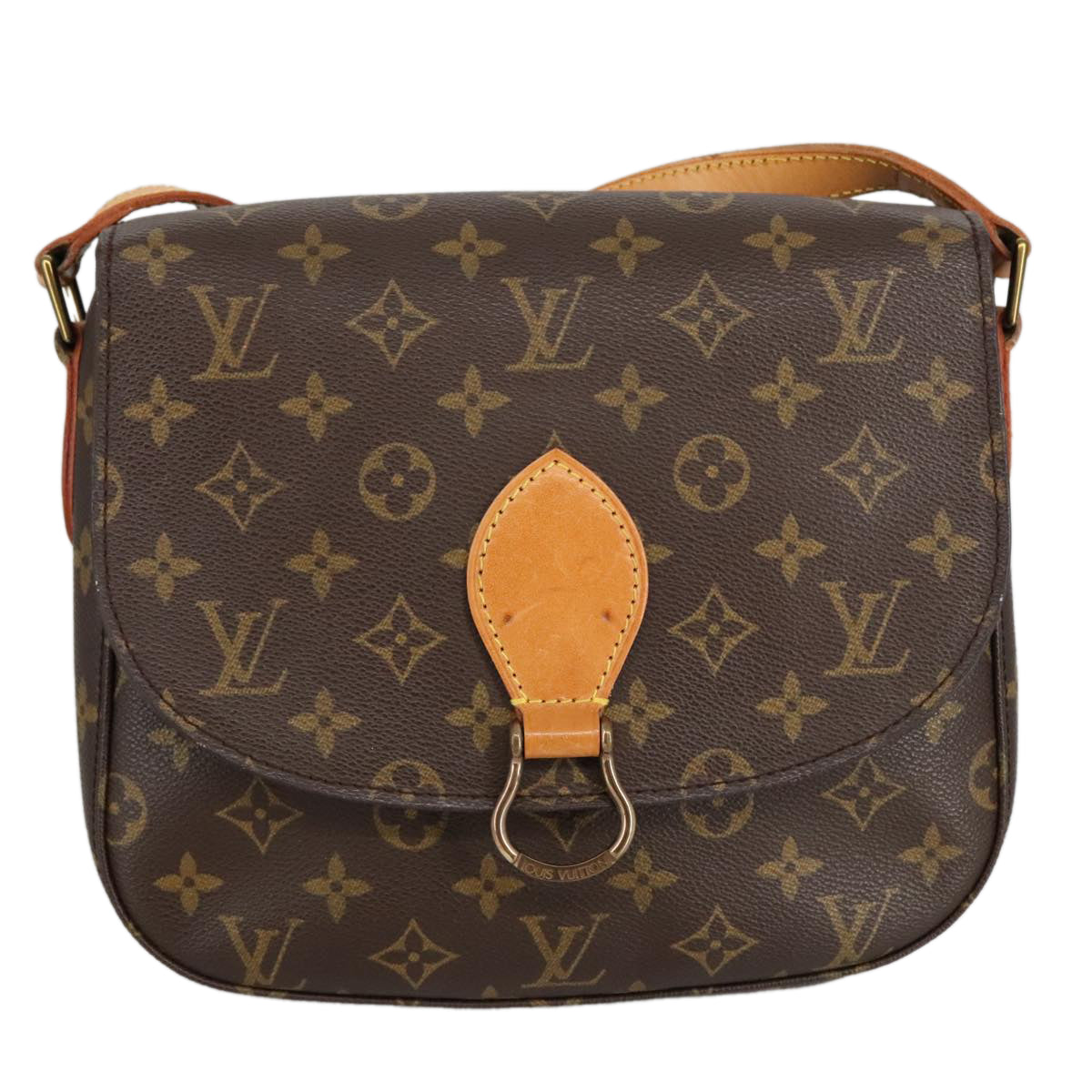 LOUIS VUITTON Monogram Saint Cloud GM Shoulder Bag M51242 LV Auth ep6219