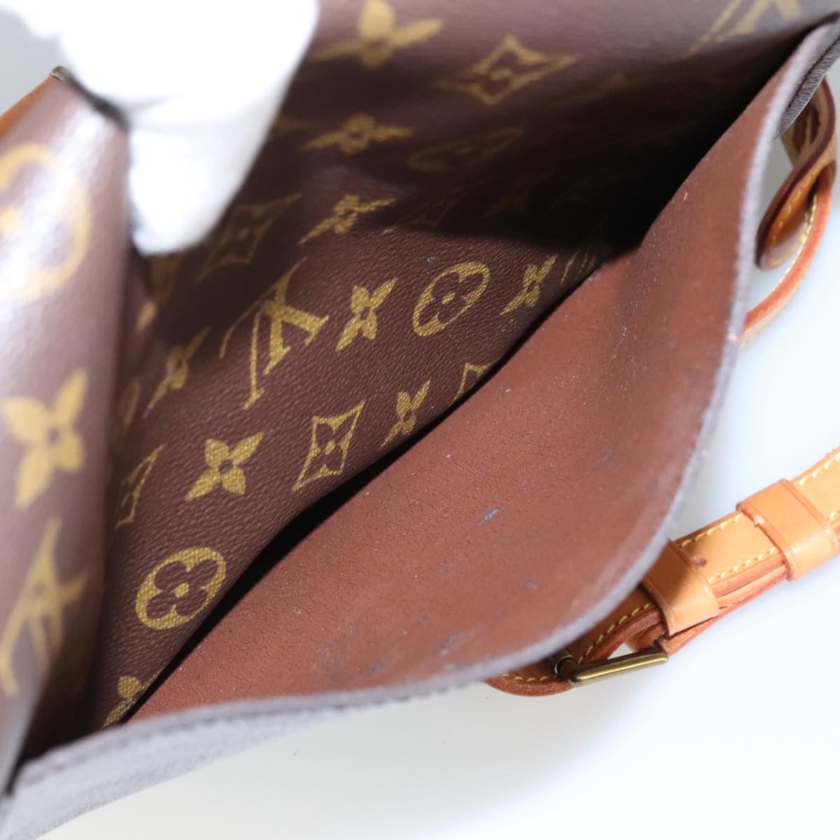 LOUIS VUITTON Monogram Saint Cloud GM Shoulder Bag M51242 LV Auth ep6219