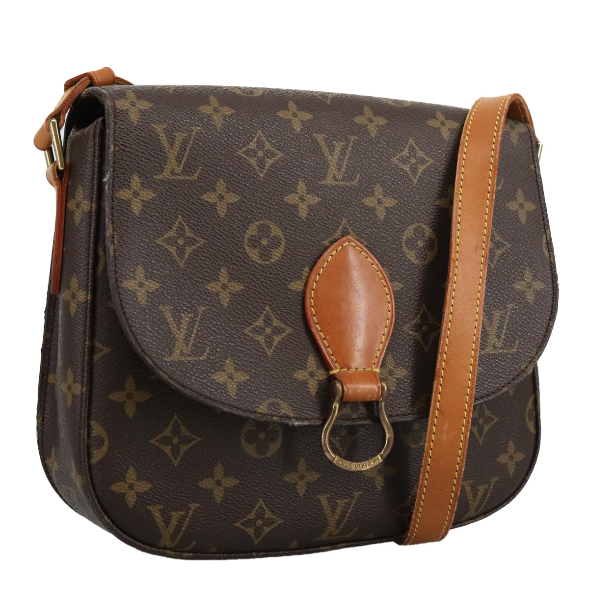 LOUIS VUITTON Monogram Saint Cloud GM Shoulder Bag M51242 LV Auth ep6226