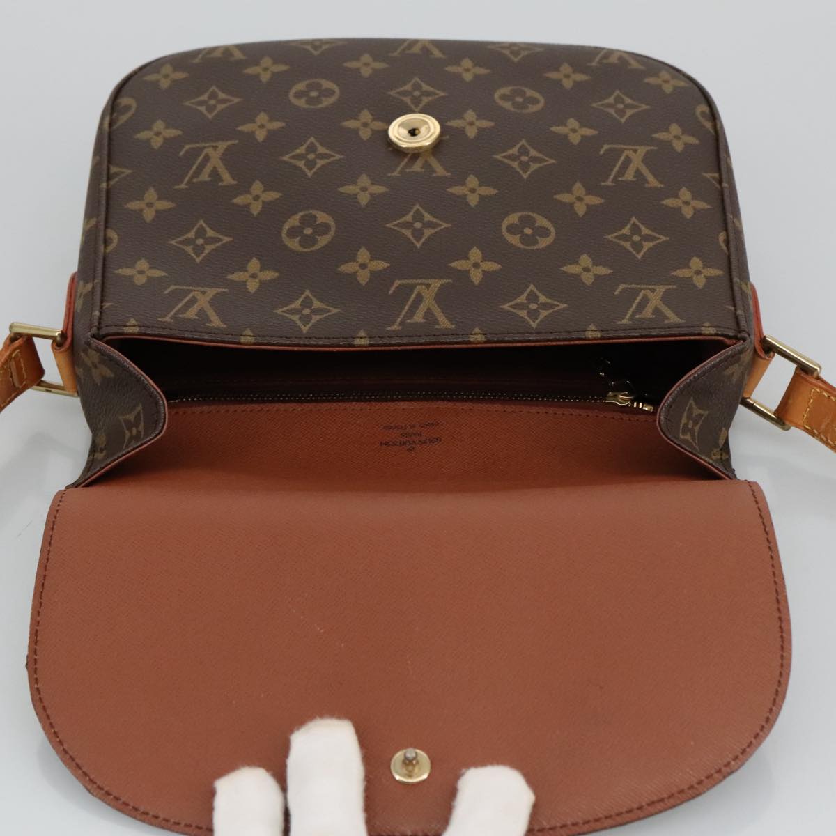 LOUIS VUITTON Monogram Saint Cloud GM Shoulder Bag M51242 LV Auth ep6226