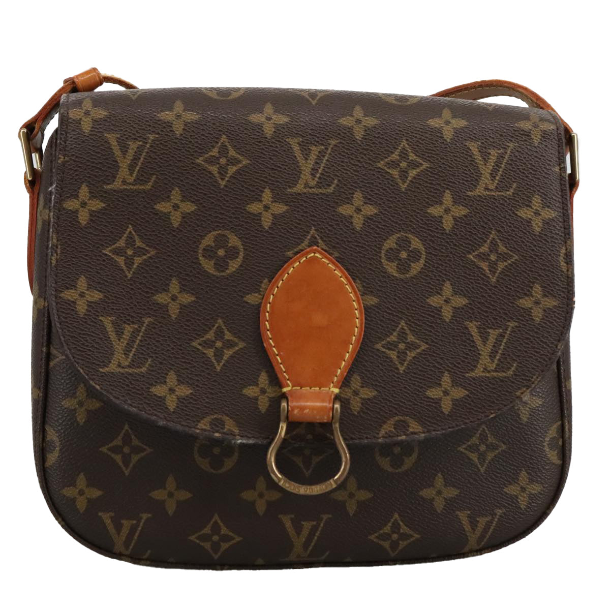 LOUIS VUITTON Monogram Saint Cloud GM Shoulder Bag M51242 LV Auth ep6226