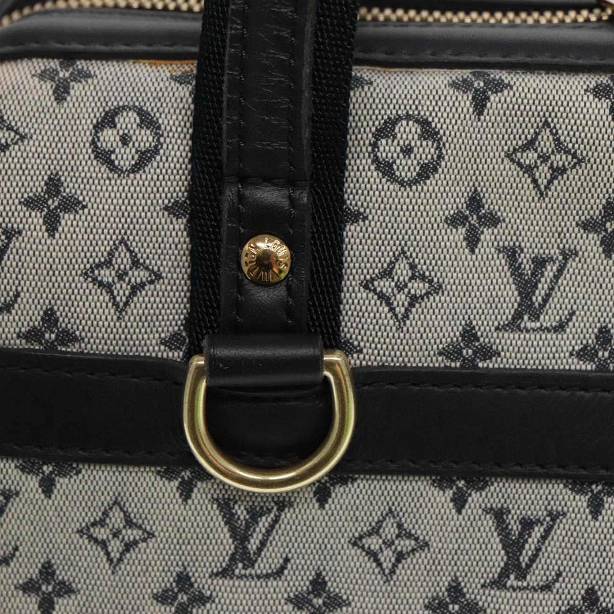 LOUIS VUITTON Monogram Mini Josephine PM Hand Bag Blue M92049 LV Auth ep6277