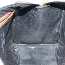 FENDI Pecan Canvas Boston Bag 2way Brown Black gold Auth ep6281-11