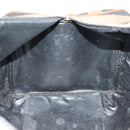 FENDI Pecan Canvas Boston Bag 2way Brown Black gold Auth ep6281-22