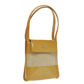 GUCCI Shoulder Bag Enamel Yellow Silver 007 2046 0281 Auth ep6283