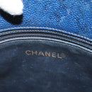 CHANEL Matelasse Chain Shoulder Bag Caviar Skin Navy Gold CC Auth ep6286-18