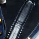 CHANEL Matelasse Chain Shoulder Bag Caviar Skin Navy Gold CC Auth ep6286-10