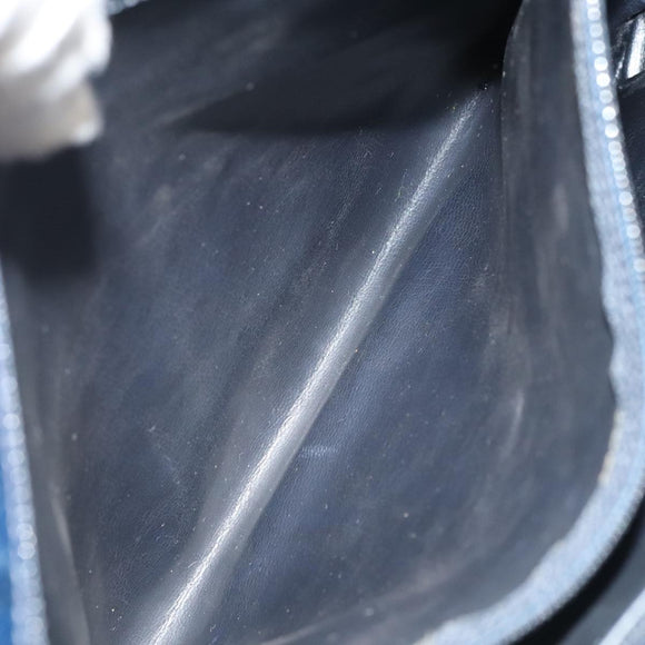 CHANEL Matelasse Chain Shoulder Bag Caviar Skin Navy Gold CC Auth ep6286