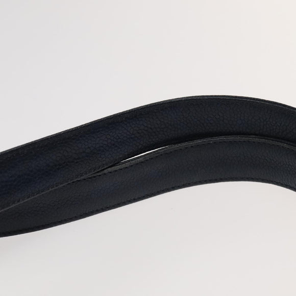 CHANEL Matelasse Chain Shoulder Bag Caviar Skin Navy Gold CC Auth ep6286