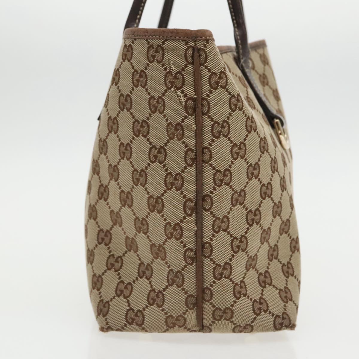 GUCCI GG Canvas Tote Bag Beige 169945 Auth ep6291