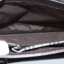 BURBERRY Hand Bag Leather Brown Silver Auth ep6308-16