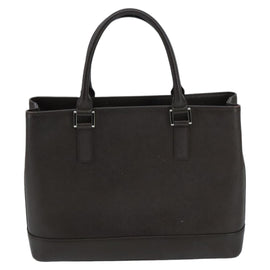 BURBERRY Hand Bag Leather Brown Silver Auth ep6308 - 0