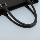 BURBERRY Hand Bag Leather Brown Silver Auth ep6308-6