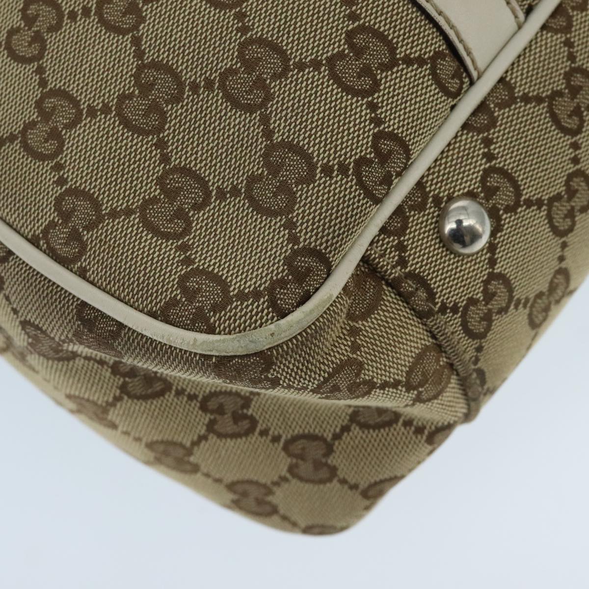 GUCCI GG Canvas GG Twins Tote Bag Beige Gold 232957 Auth ep6314