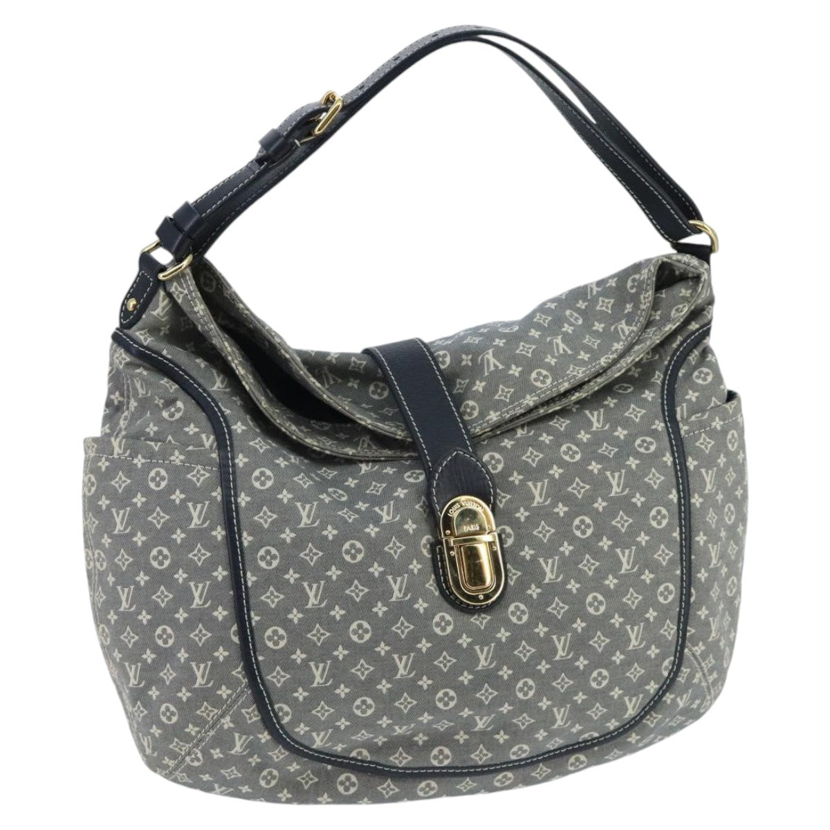 LOUIS VUITTON Monogram Idylle Romance Bag Gray Uncle M56700 LV Auth ep6317